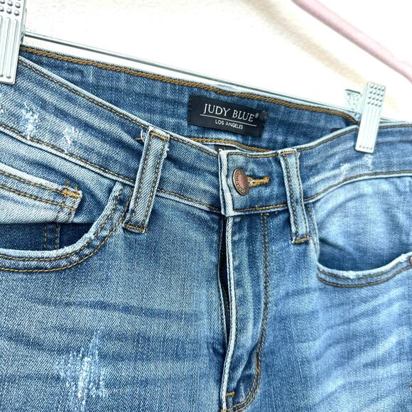Judy Blue Relaxed Fit Distressed Jeans - Size 3/26 - Picture 2 of 6